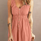 Button Down Sleeveless Dress - (Charcoal, Plum, Navy, Merlot)