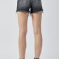 RISEN Black Distressed Denim Shorts