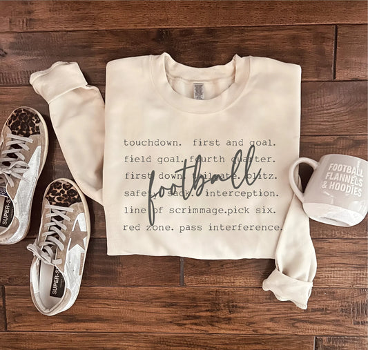 Football Words Sweatshirt