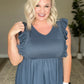 Before Now Ruffled Babydoll Top