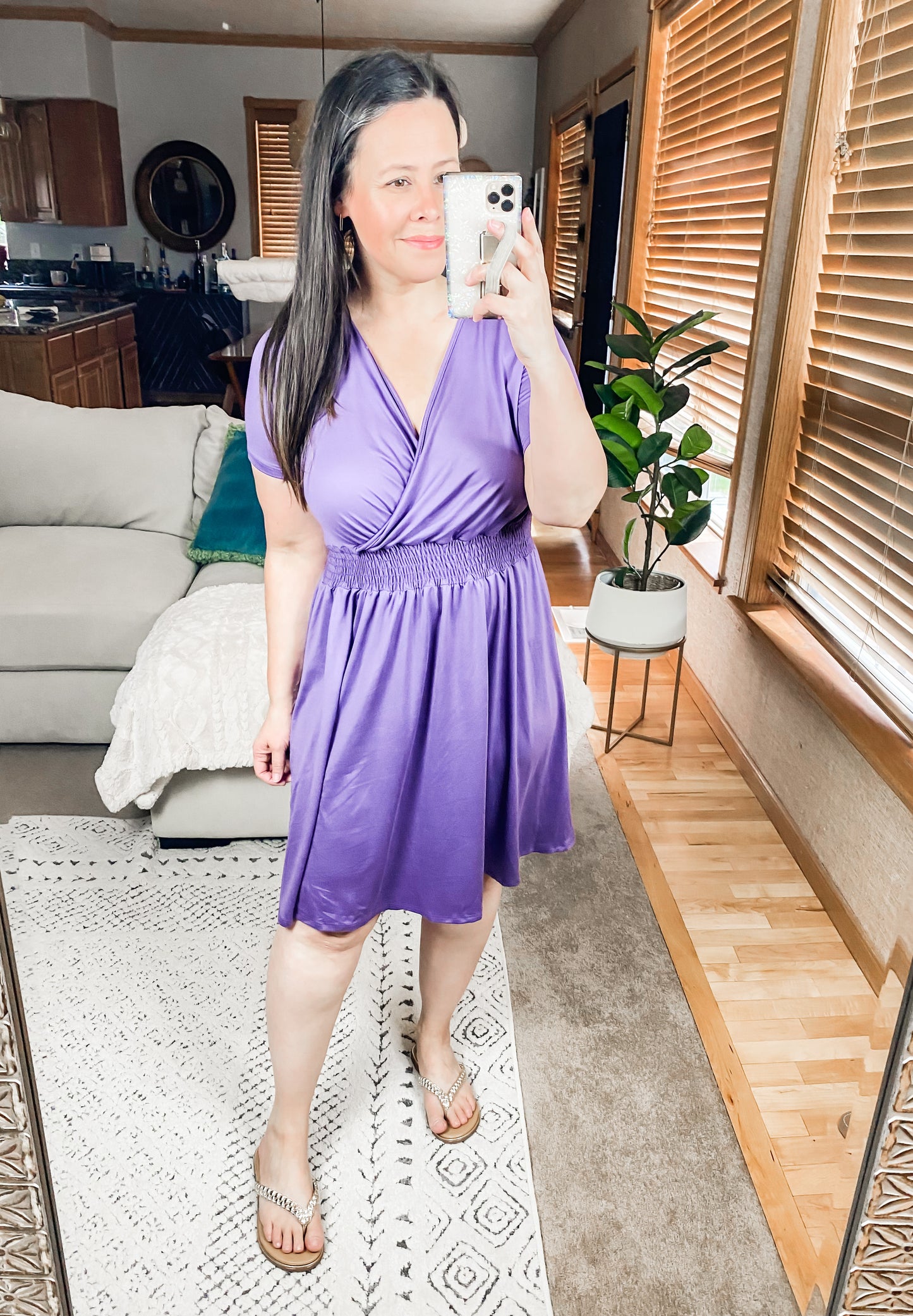 Miss Independent V-Neck Dress