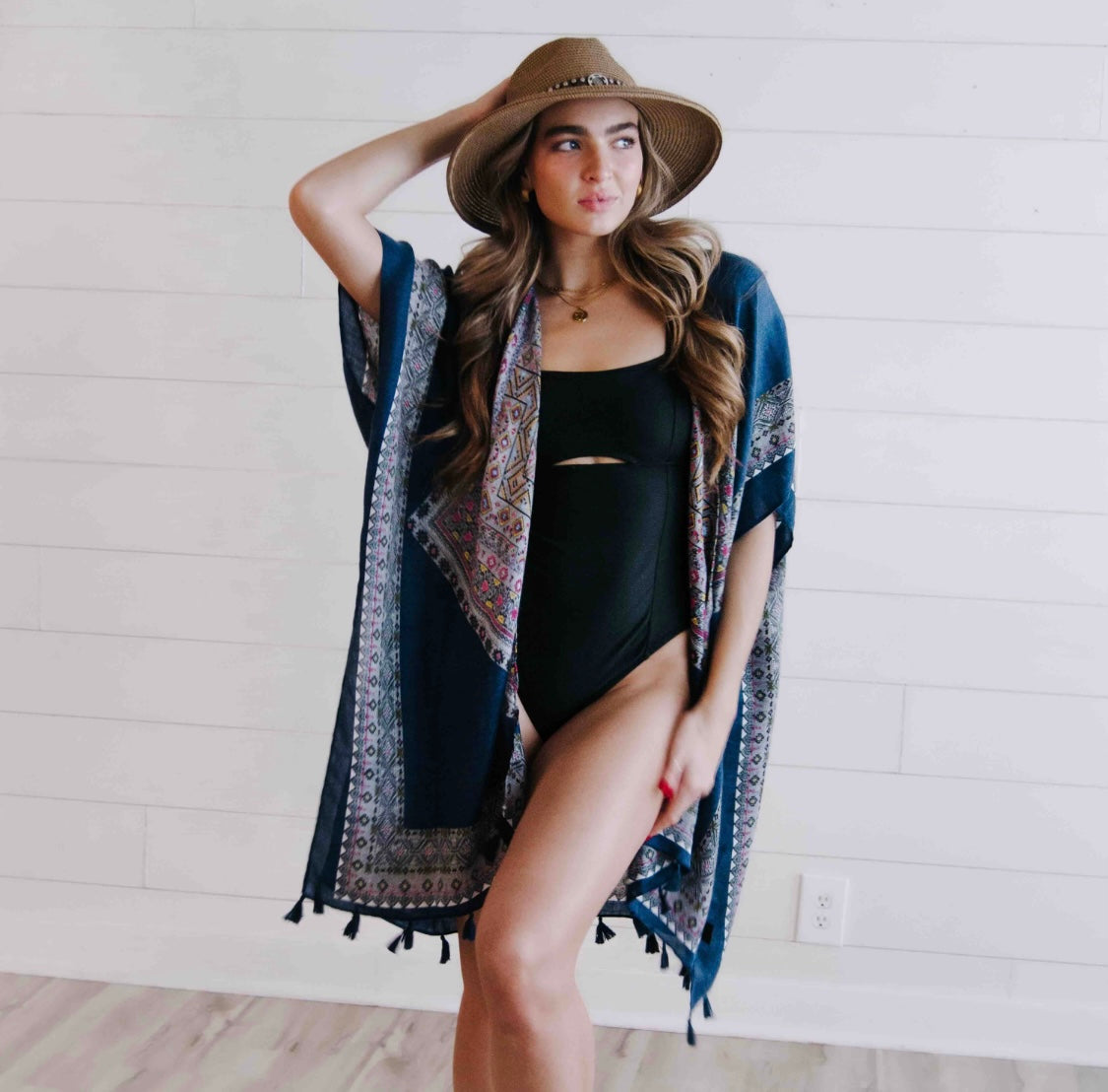 Avery Aztec Print Kimono - Preorder
