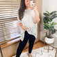 Meyers Striped High Low Boxy Top