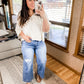 Bayeas High Rise Wide Leg Cropped Jeans
