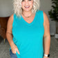Trust Me V-Neck Tank in Ice Blue