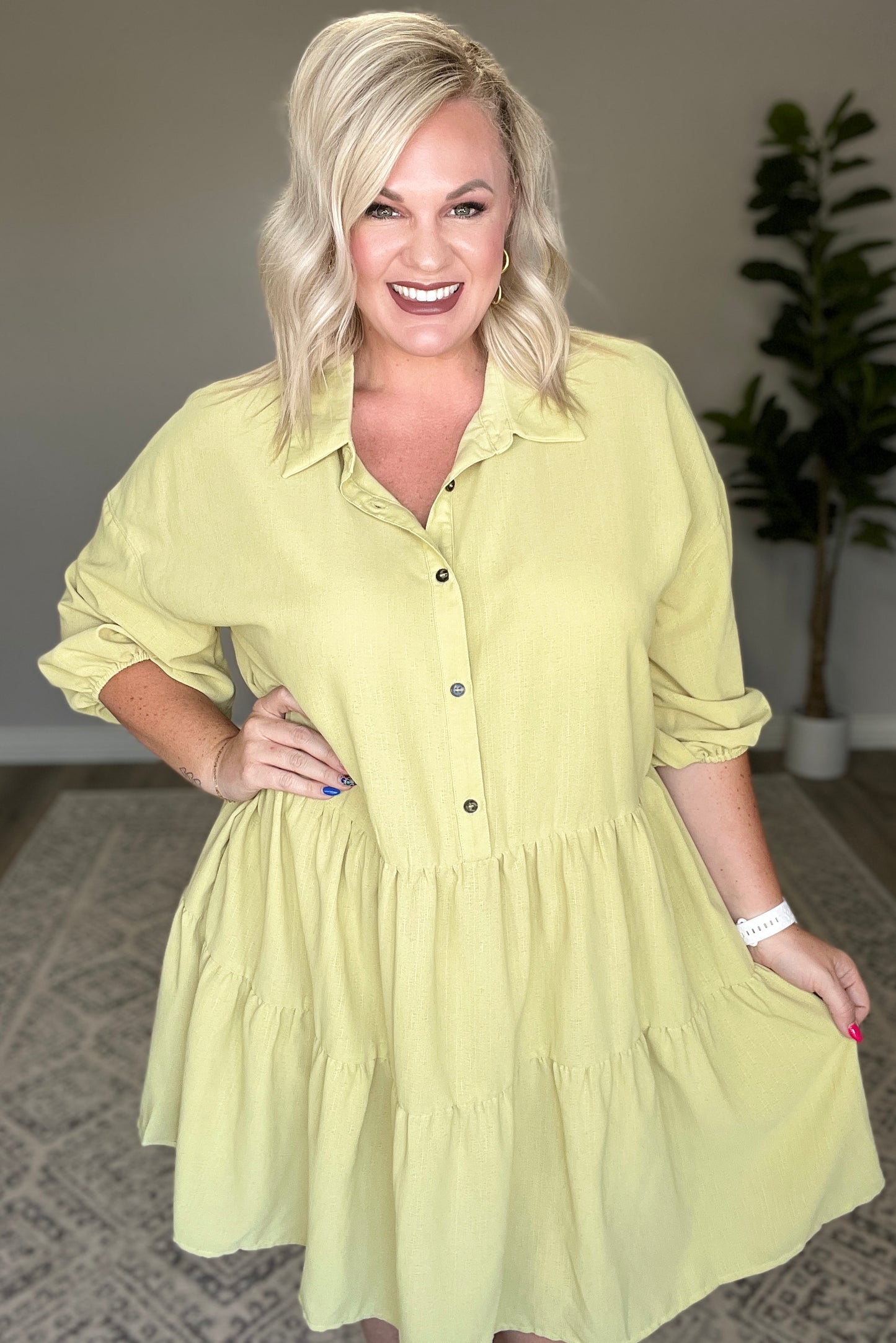 Just Like Honey Tiered Dress