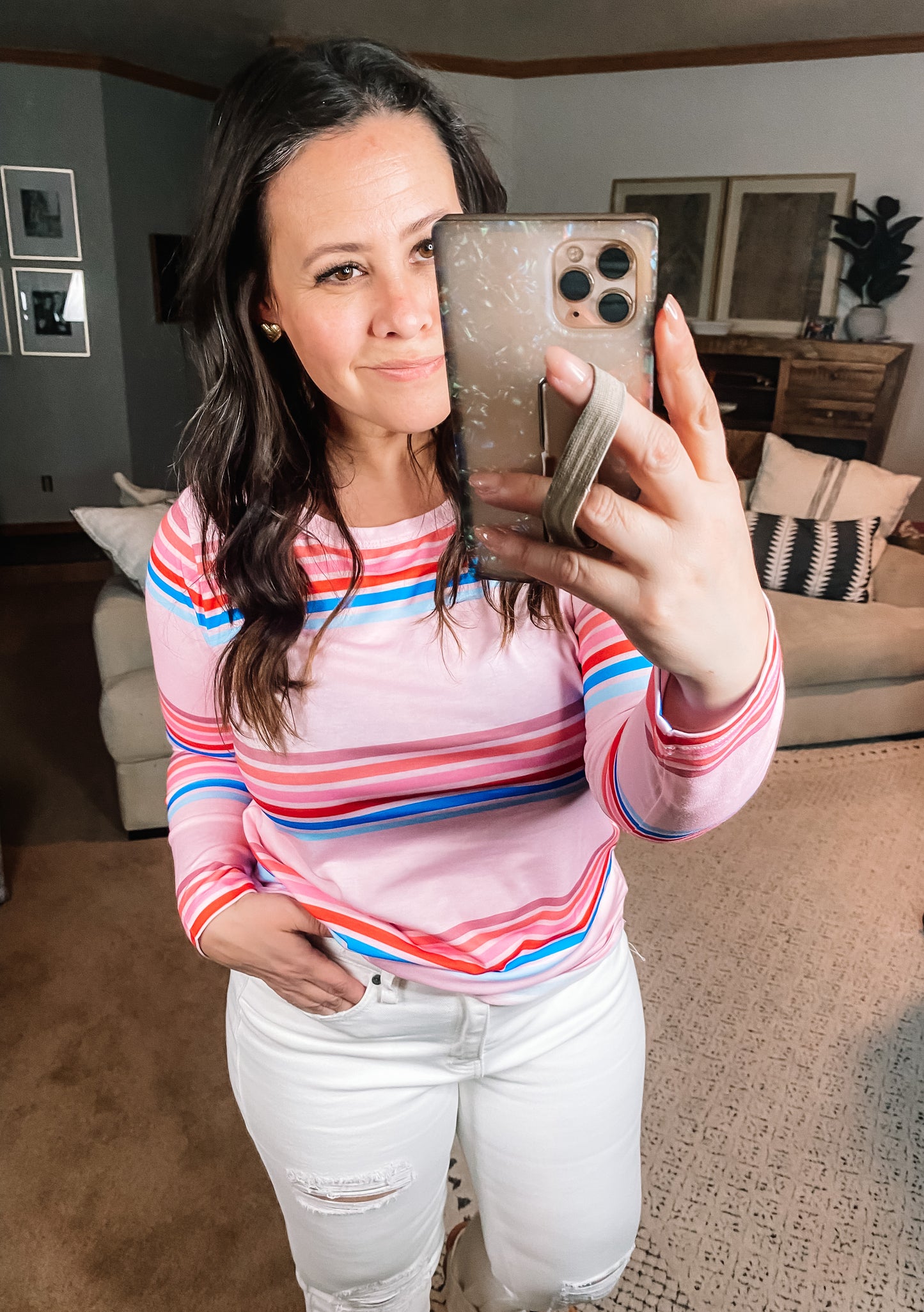 Sweet Like Candy Striped Long Sleeve