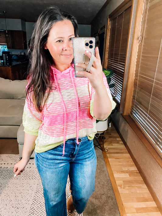 Rhyme or Reason Striped Hoodie