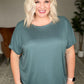 So Good Relaxed Fit Top in Dark Teal