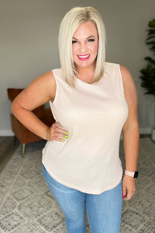 Susanna Waffle Knit Sleeveless Top