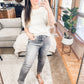 Judy Blue High Rise Stone Wash Slim Jeans in Gray