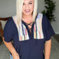 Laid Back Lace Up Top