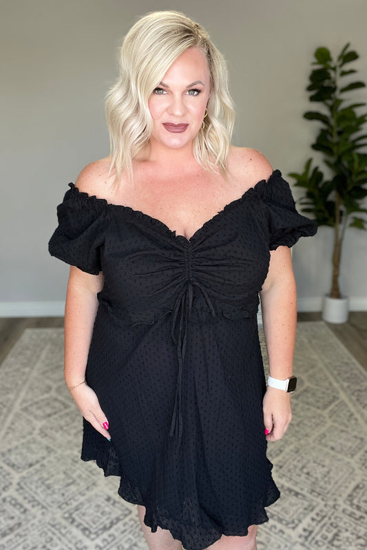 It's Cocktail Hour Ruffle Detail Dress