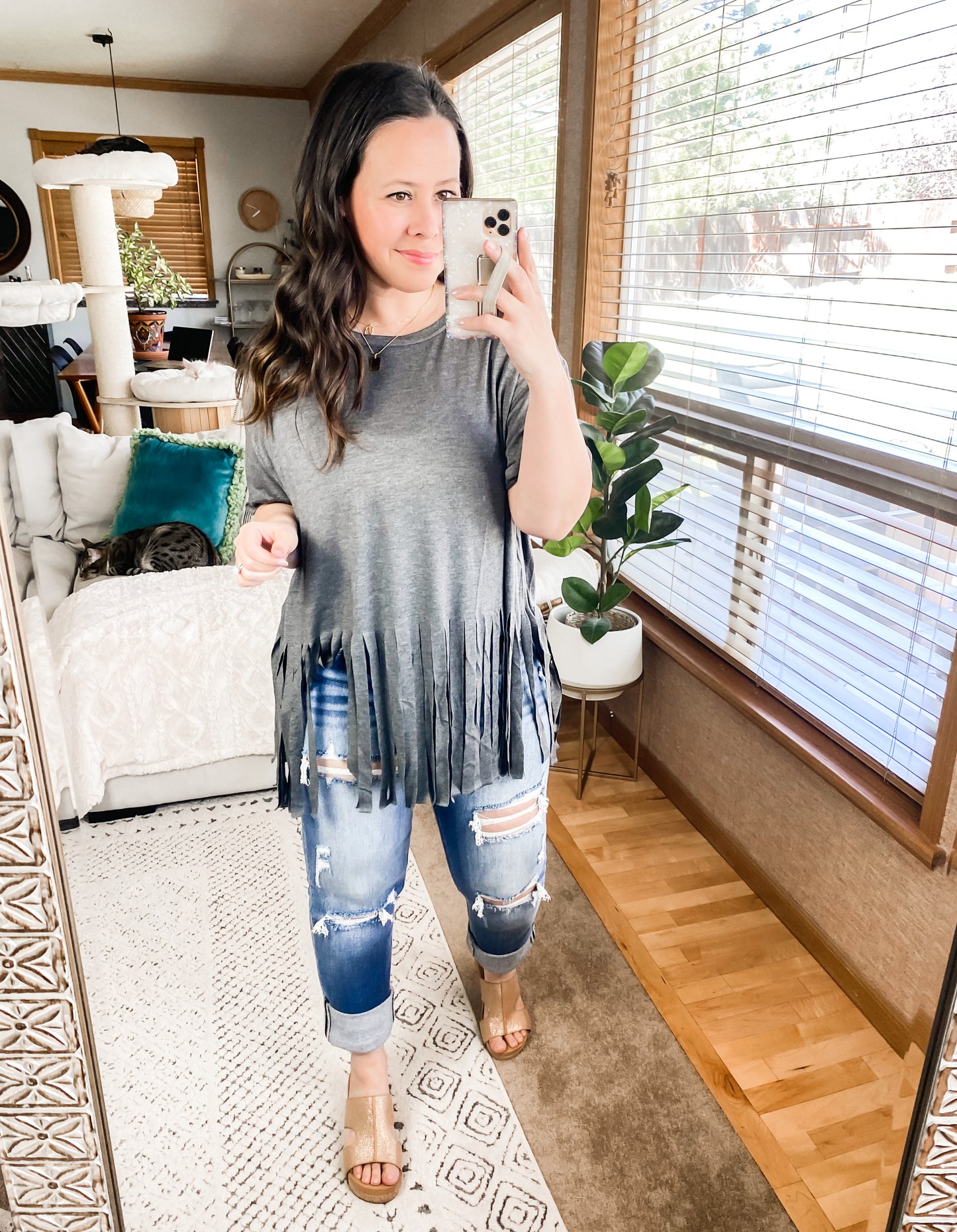 Blake Fringe Hem Top