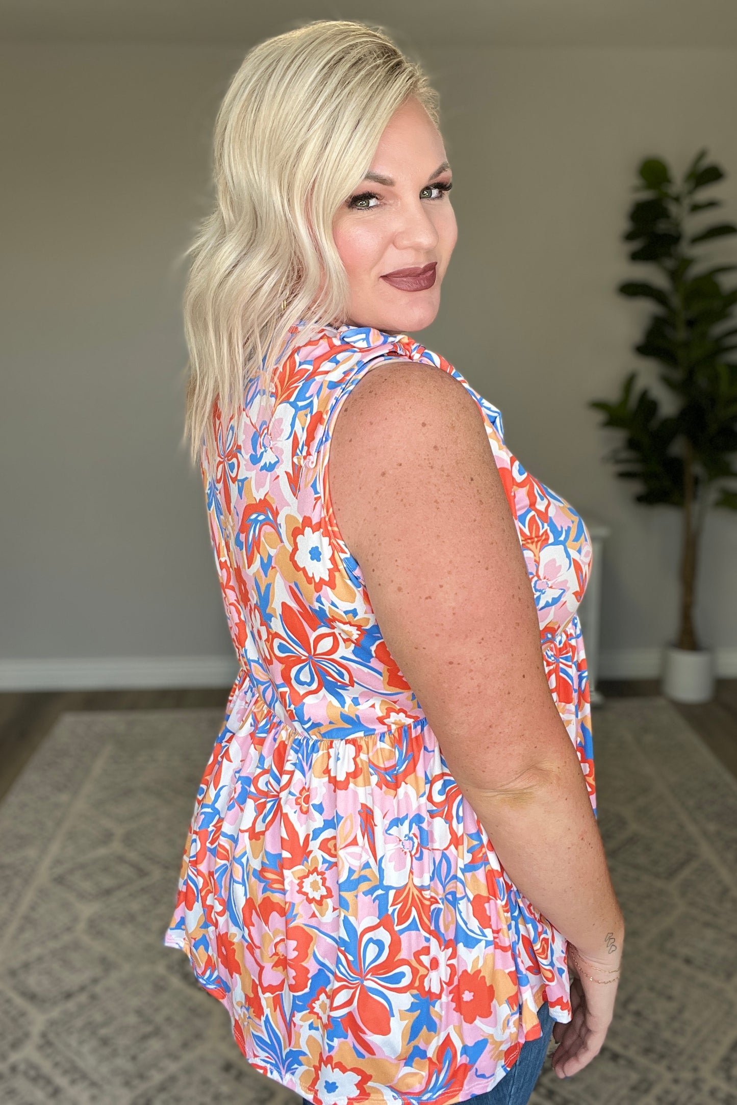 Feeling Groovy Floral Tank