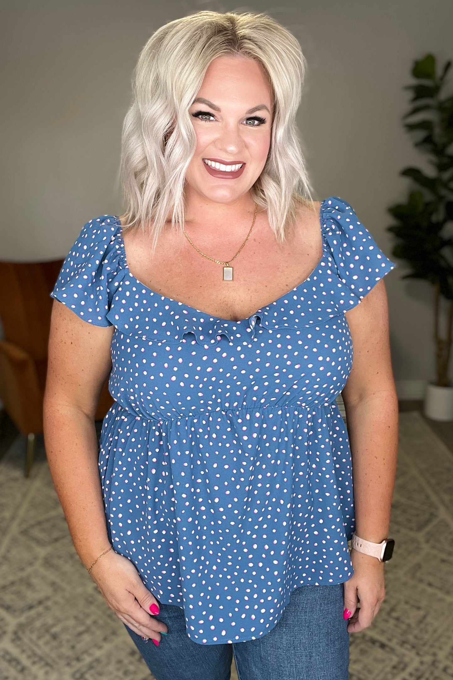 Connect the Dots Peplum Blouse