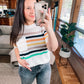 Derby Nights Retro Striped Top