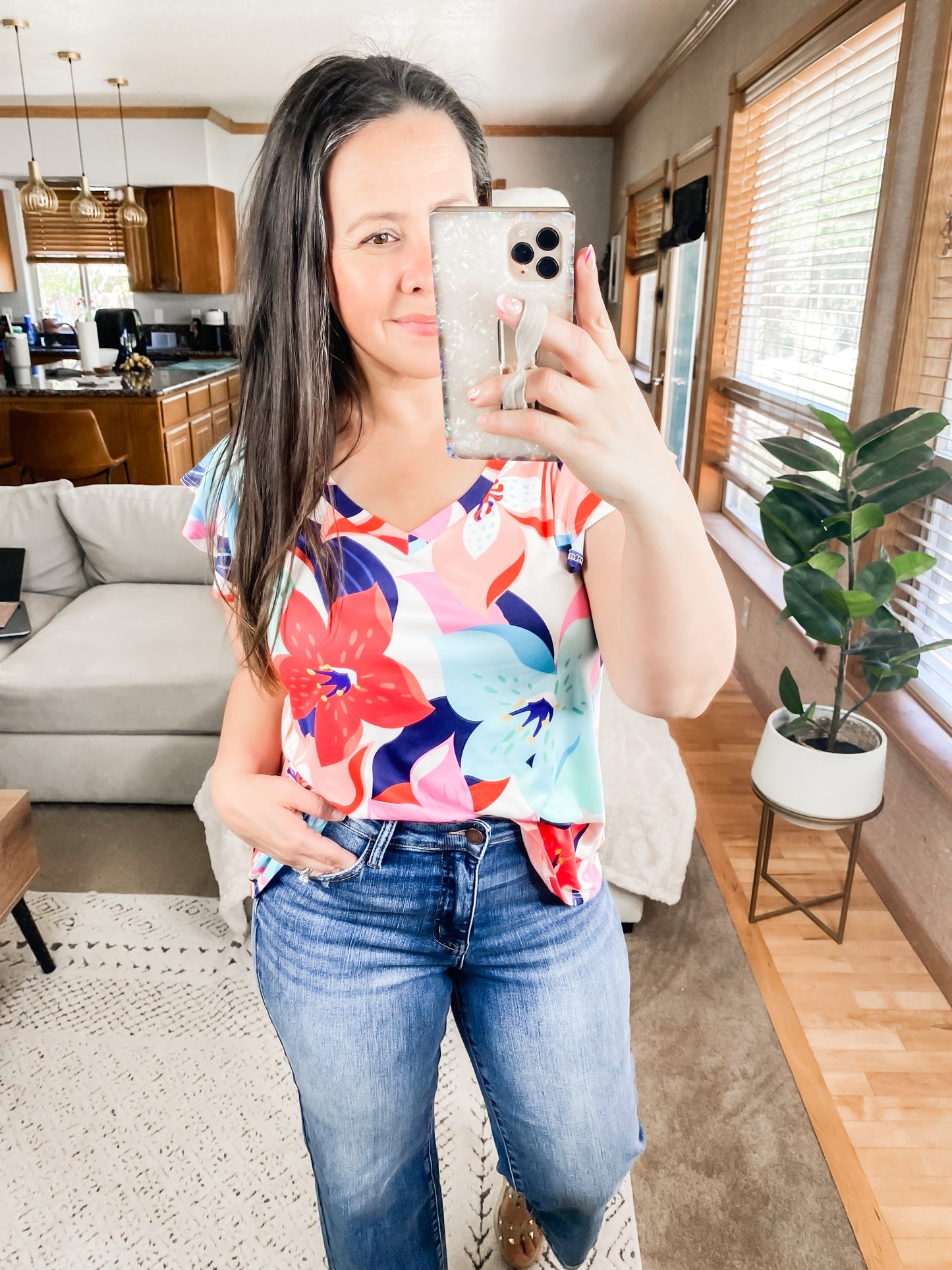 Impossible to Ignore Floral Blouse