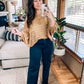 Open Knit Dolman Sleeve Summer Sweater - 2 colors