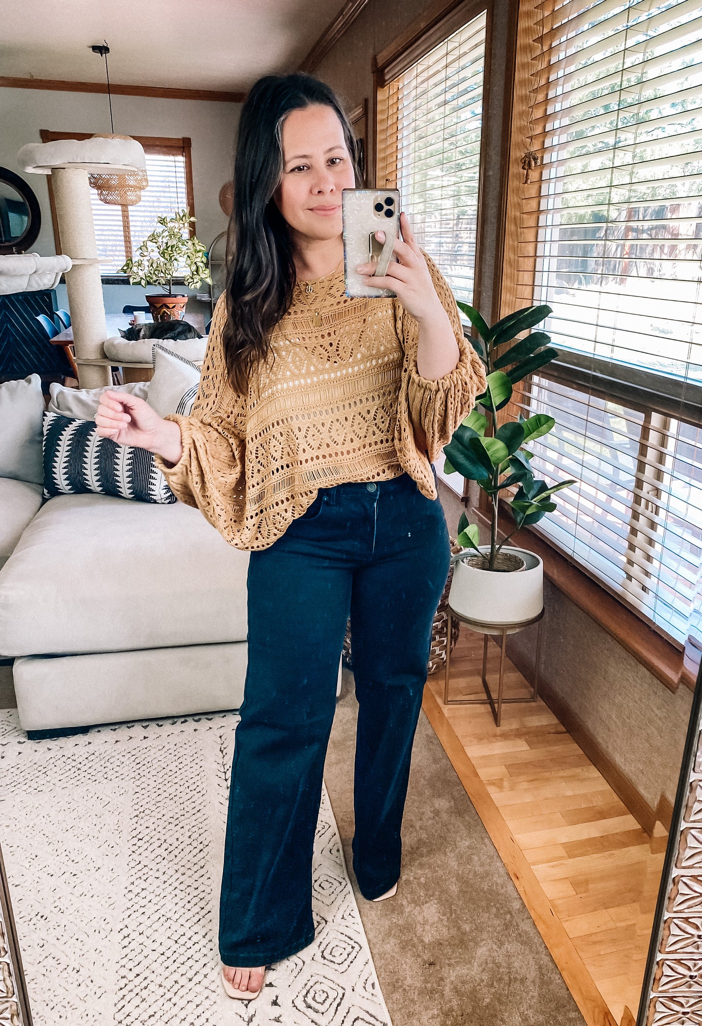 Open Knit Dolman Sleeve Summer Sweater - 2 colors