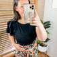 Come Fly With Me Flutter Sleeve Top