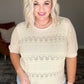 Thea Crocheted Knit Top