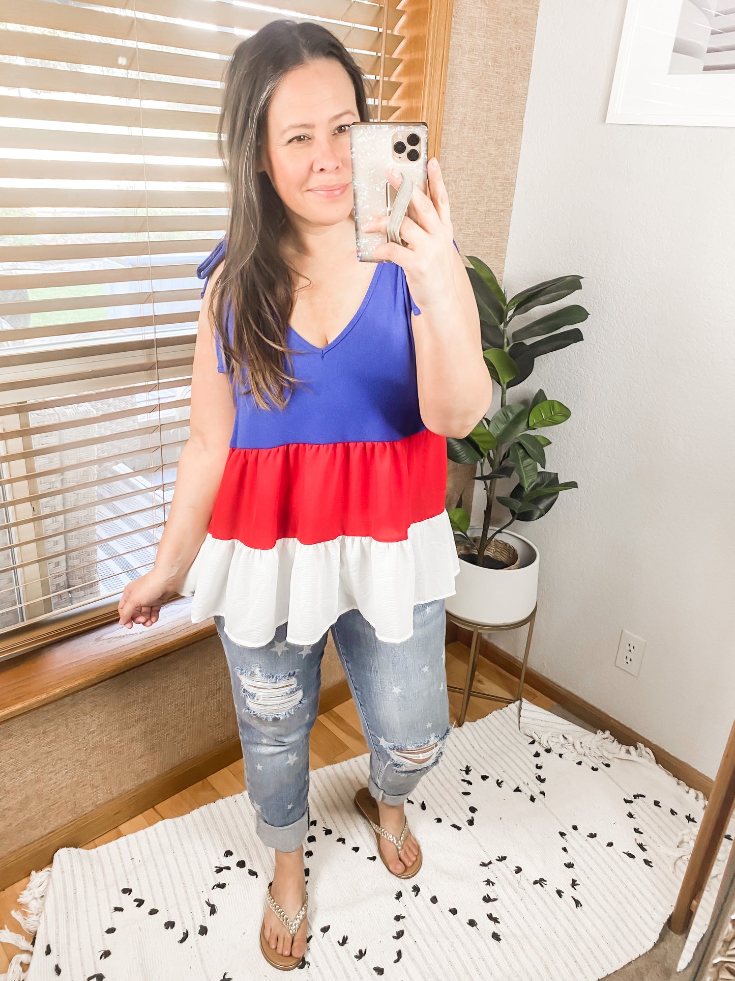 Just You Wait Color Block Tank