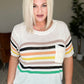 Derby Nights Retro Striped Top