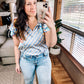 Merry Go Round Flutter Sleeve Top
