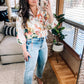 Spring Haiku Floral Blouse