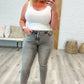 Judy Blue High Rise Stone Wash Slim Jeans in Gray