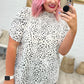 Dottie Ruched Mock Neck Blouse
