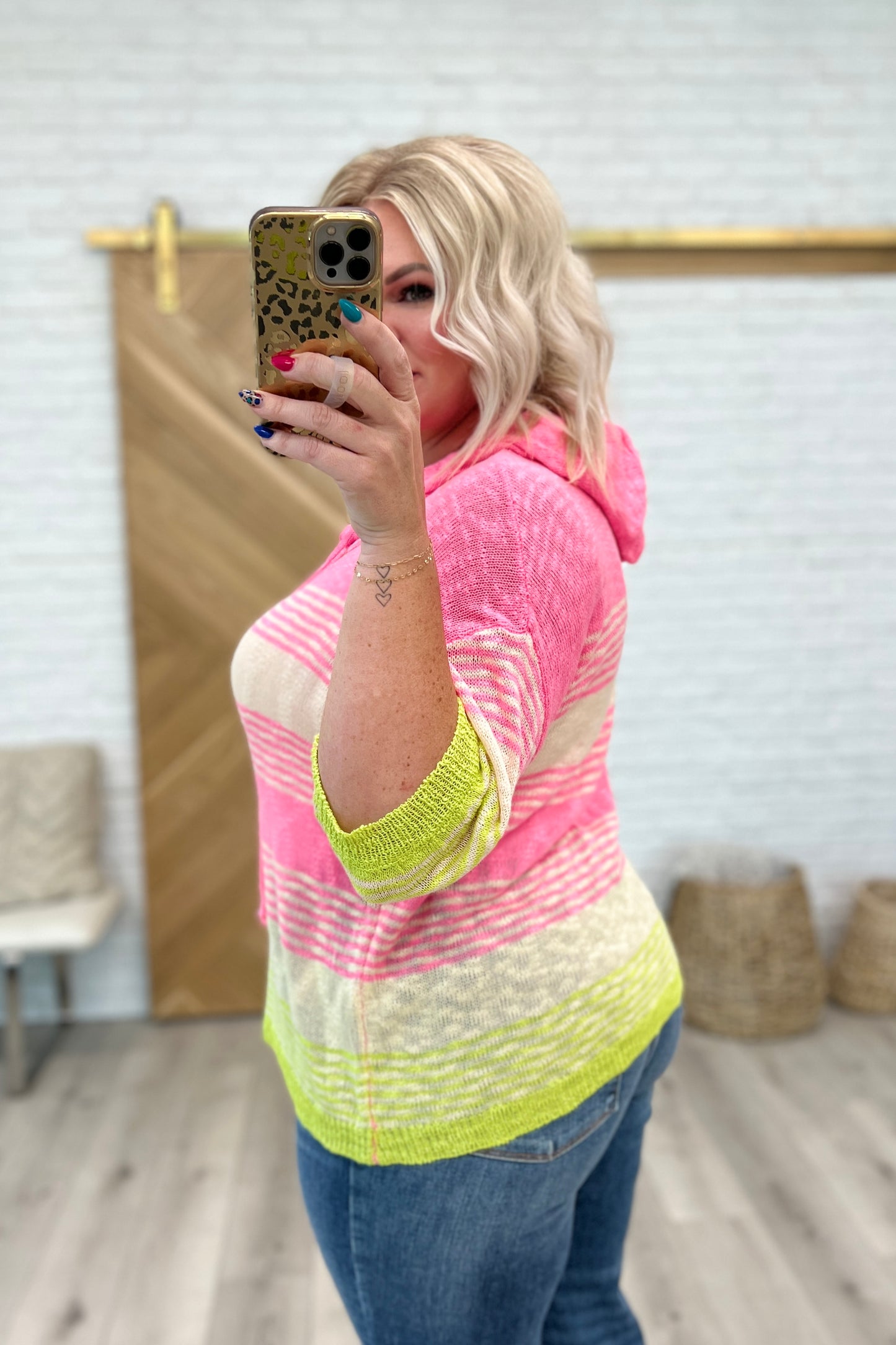 Rhyme or Reason Striped Hoodie