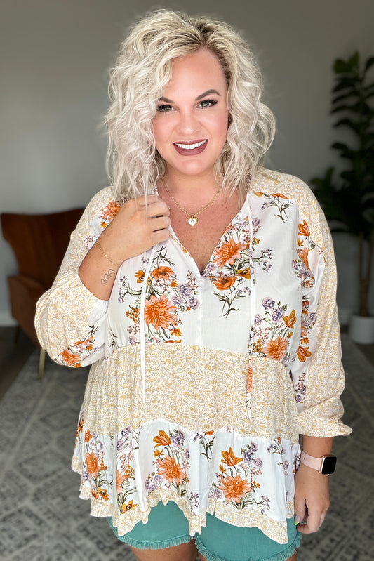 Chasing Butterflies Babydoll Blouse