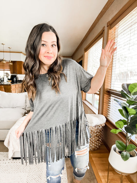 Blake Fringe Hem Top