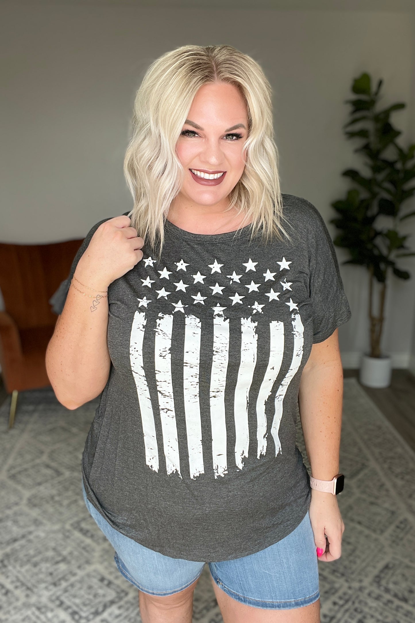 Stars and Stripes Graphic T-Shirt