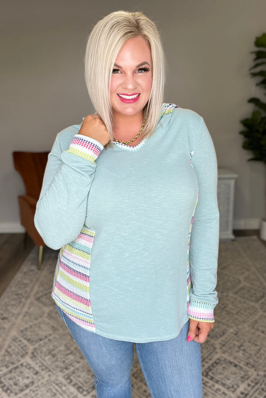 Beach Walk Hoodie in Mint
