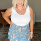 Lanikai Floral Tiered Skirt