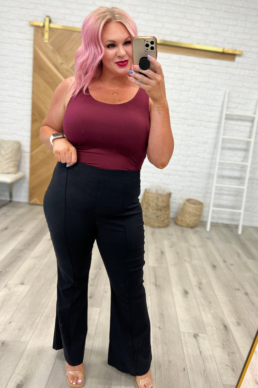 Ring My Bell Pintuck Bell Bottom Pants