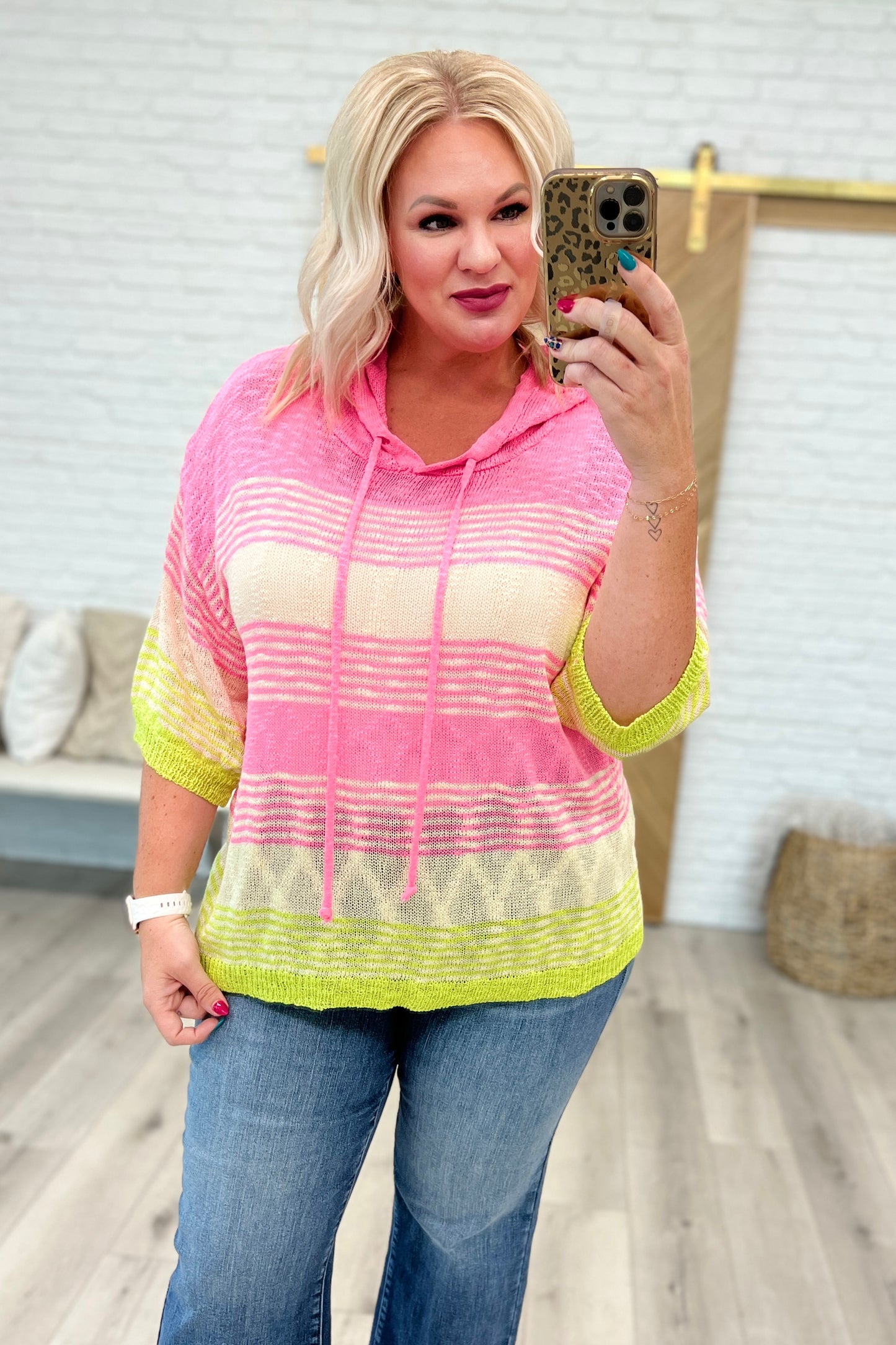Rhyme or Reason Striped Hoodie