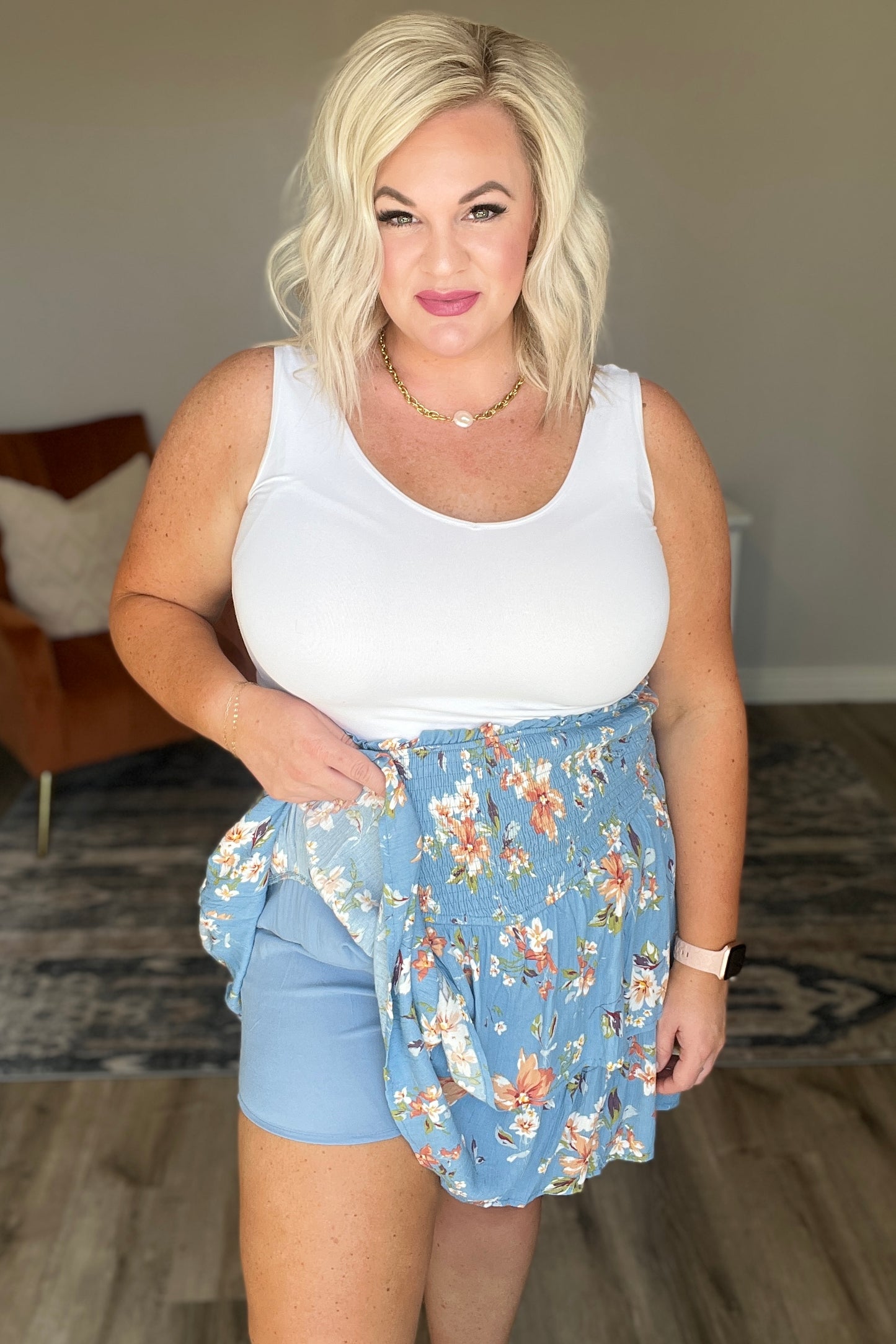 Lanikai Floral Tiered Skirt