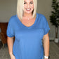 Absolute Favorite V-Neck Top in Azure