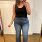 Judy Blue High Rise Vintage Wide Leg Crop Jeans