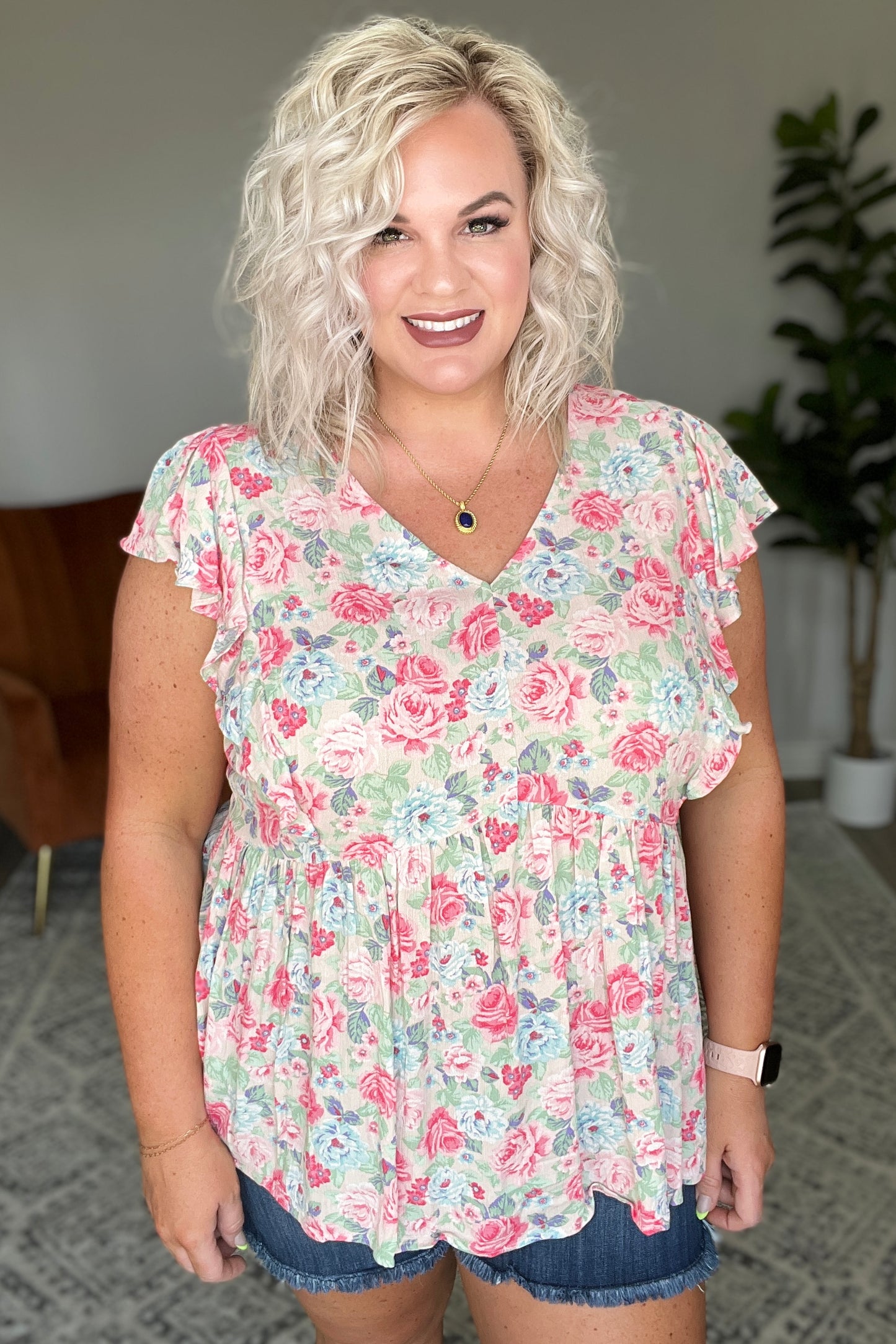 Morning Meadow Floral Top