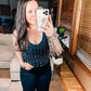 Pearl Diver Layering Top in Black