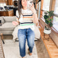 Derby Nights Retro Striped Top