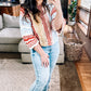 Judy Blue Mid Rise Straight Crop Jeans w/Side Slit