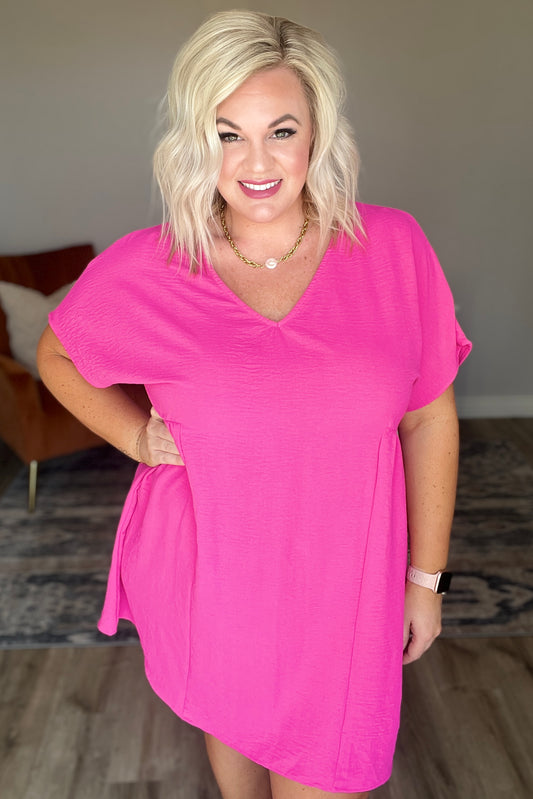 Here for a Moment V-Neck Dress