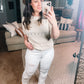 Thea Crocheted Knit Top