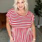 Summer Stripes Babydoll Top
